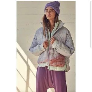 Free People Pippa Packable Puffer in Photoreal Print